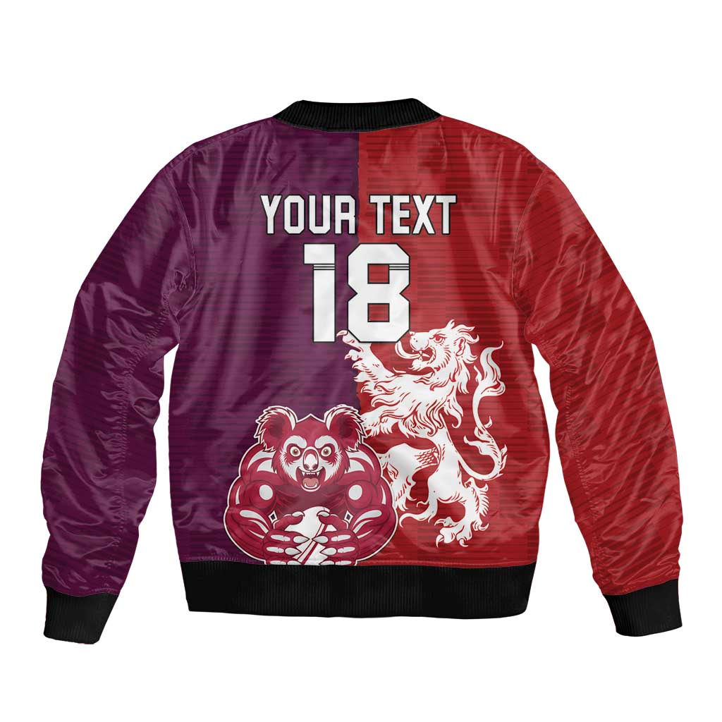Custom British Lions Brumbies Bomber Jacket Unique Style - Wonder Print Shop