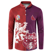 Custom British Lions Brumbies Button Sweatshirt Unique Style - Wonder Print Shop