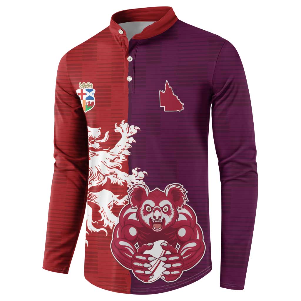 Custom British Lions Brumbies Button Sweatshirt Unique Style - Wonder Print Shop