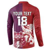 Custom British Lions Brumbies Button Sweatshirt Unique Style - Wonder Print Shop