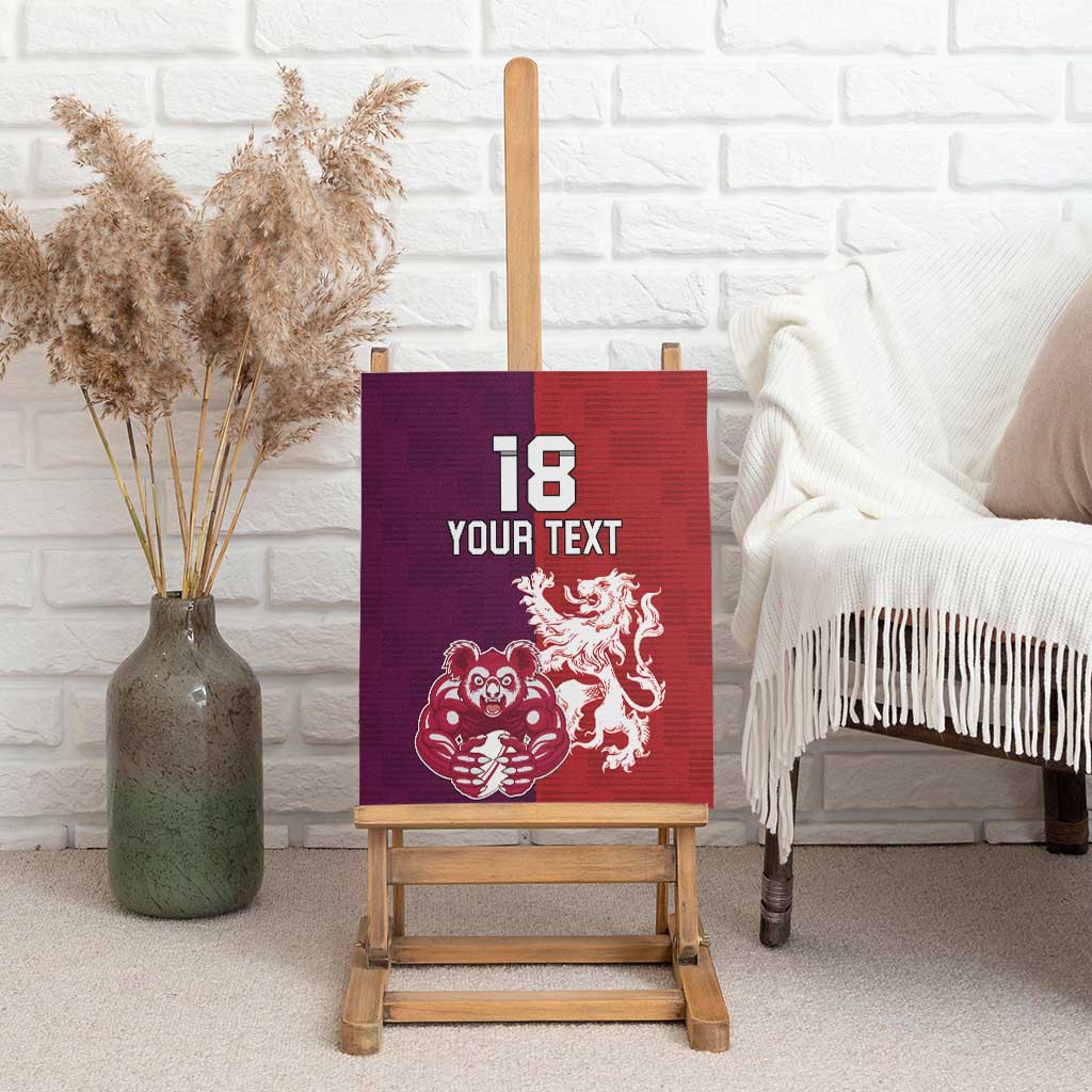 Custom British Lions Brumbies Canvas Wall Art Unique Style - Wonder Print Shop