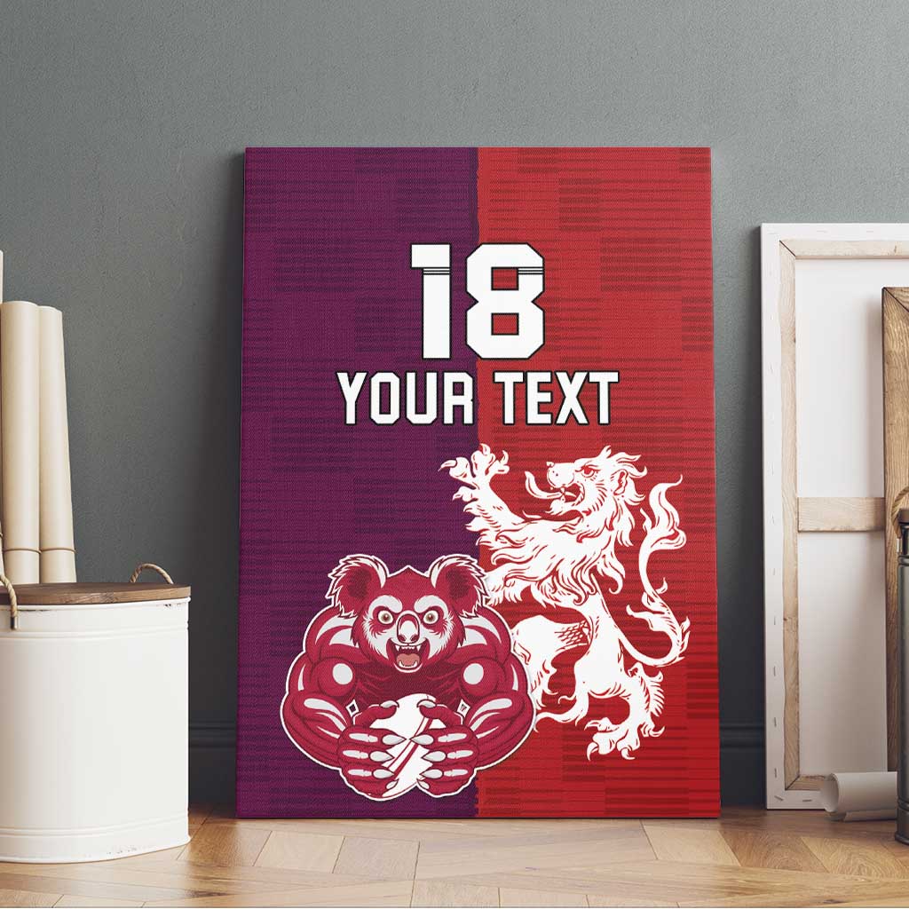 Custom British Lions Brumbies Canvas Wall Art Unique Style - Wonder Print Shop