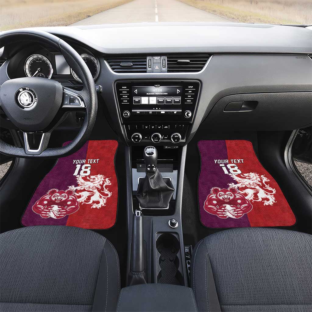 Custom British Lions Brumbies Car Mats Unique Style - Wonder Print Shop