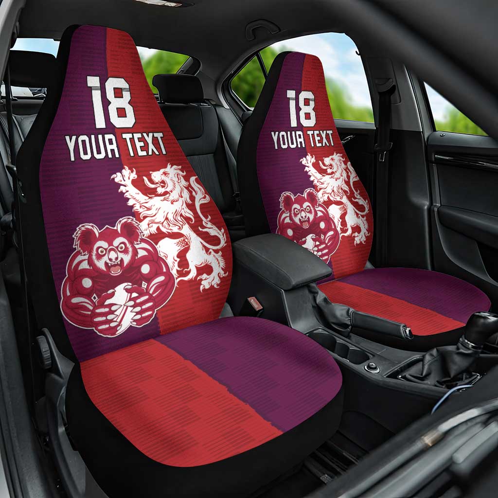 Custom British Lions Brumbies Car Seat Cover Unique Style - Wonder Print Shop