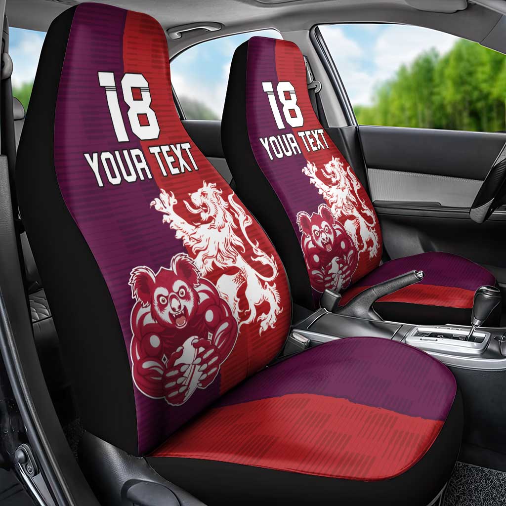 Custom British Lions Brumbies Car Seat Cover Unique Style - Wonder Print Shop