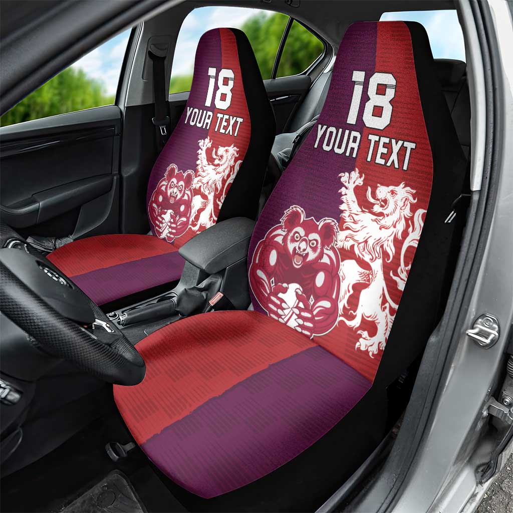 Custom British Lions Brumbies Car Seat Cover Unique Style - Wonder Print Shop