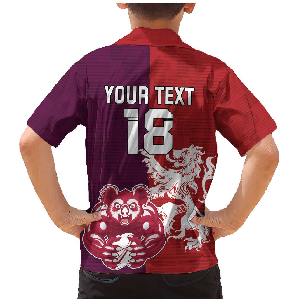 Custom British Lions Brumbies Family Matching Mermaid Dress and Hawaiian Shirt Unique Style - Wonder Print Shop