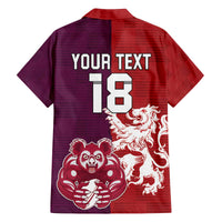 Custom British Lions Brumbies Family Matching Off The Shoulder Long Sleeve Dress and Hawaiian Shirt Unique Style - Wonder Print Shop