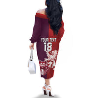 Custom British Lions Brumbies Family Matching Off The Shoulder Long Sleeve Dress and Hawaiian Shirt Unique Style - Wonder Print Shop