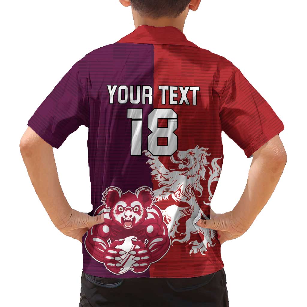 Custom British Lions Brumbies Family Matching Off Shoulder Short Dress and Hawaiian Shirt Unique Style - Wonder Print Shop