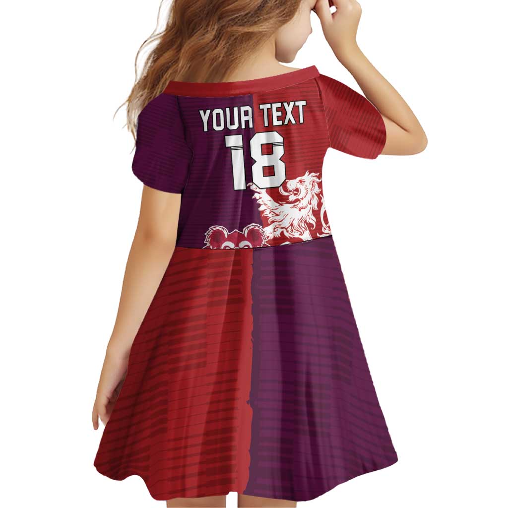 Custom British Lions Brumbies Family Matching Off Shoulder Short Dress and Hawaiian Shirt Unique Style - Wonder Print Shop