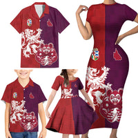 Custom British Lions Brumbies Family Matching Short Sleeve Bodycon Dress and Hawaiian Shirt Unique Style - Wonder Print Shop