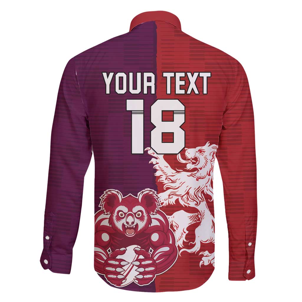 Custom British Lions Brumbies Family Matching Short Sleeve Bodycon Dress and Hawaiian Shirt Unique Style - Wonder Print Shop