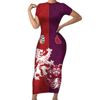 Custom British Lions Brumbies Family Matching Short Sleeve Bodycon Dress and Hawaiian Shirt Unique Style - Wonder Print Shop