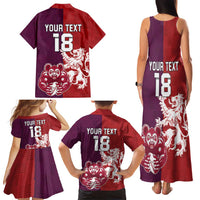 Custom British Lions Brumbies Family Matching Tank Maxi Dress and Hawaiian Shirt Unique Style - Wonder Print Shop