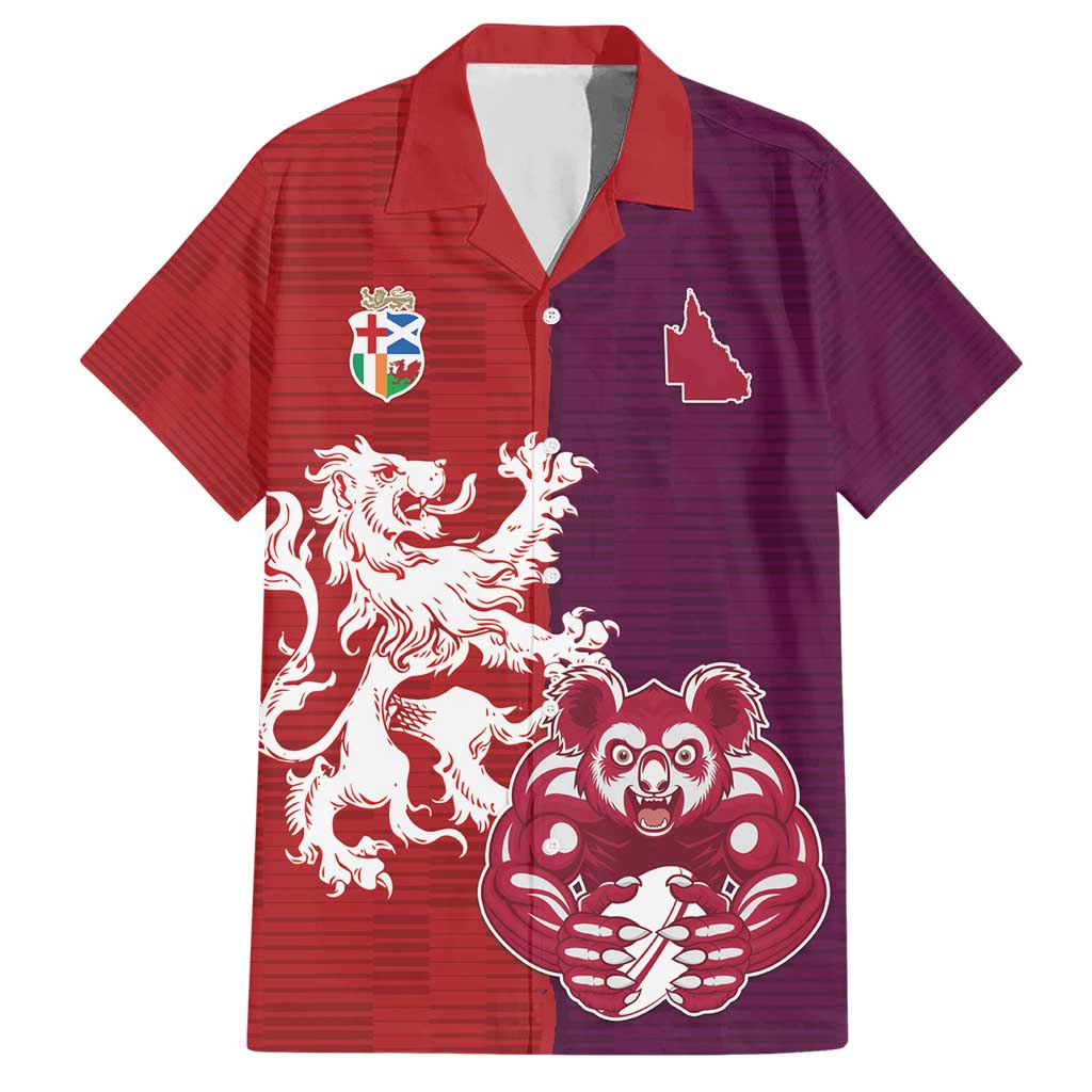 Custom British Lions Brumbies Hawaiian Shirt Unique Style - Wonder Print Shop