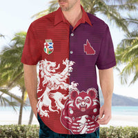 Custom British Lions Brumbies Hawaiian Shirt Unique Style - Wonder Print Shop