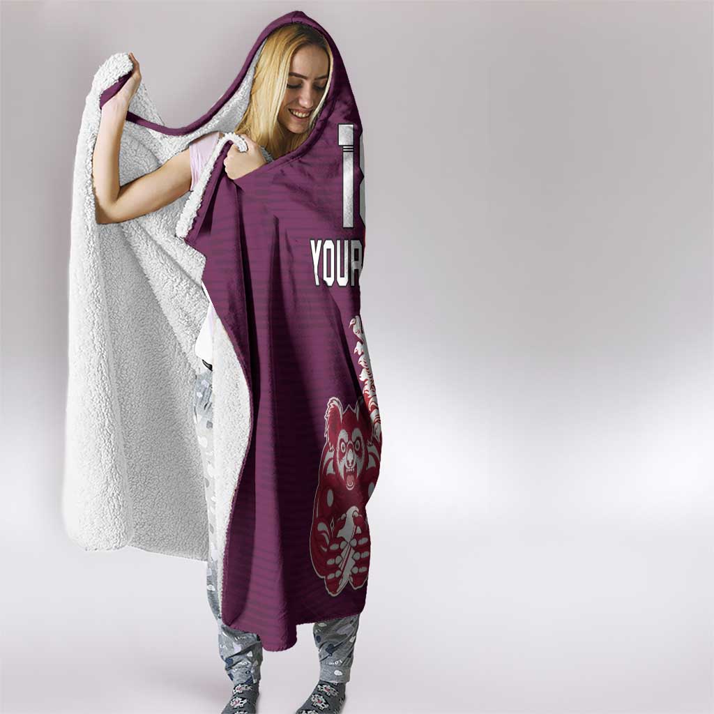 Custom British Lions Brumbies Hooded Blanket Unique Style - Wonder Print Shop