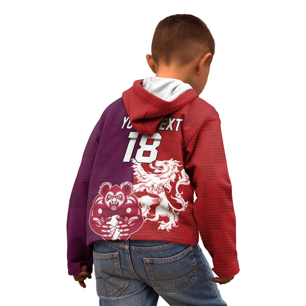 Custom British Lions Brumbies Kid Hoodie Unique Style - Wonder Print Shop