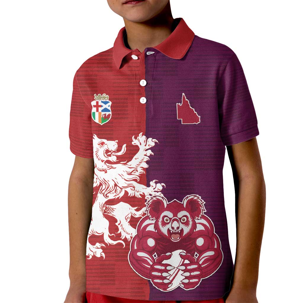 Custom British Lions Brumbies Kid Polo Shirt Unique Style - Wonder Print Shop