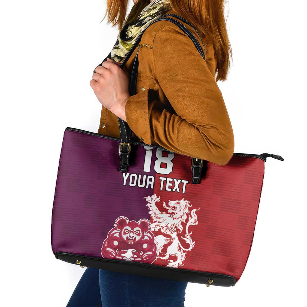 Custom British Lions Brumbies Leather Tote Bag Unique Style - Wonder Print Shop