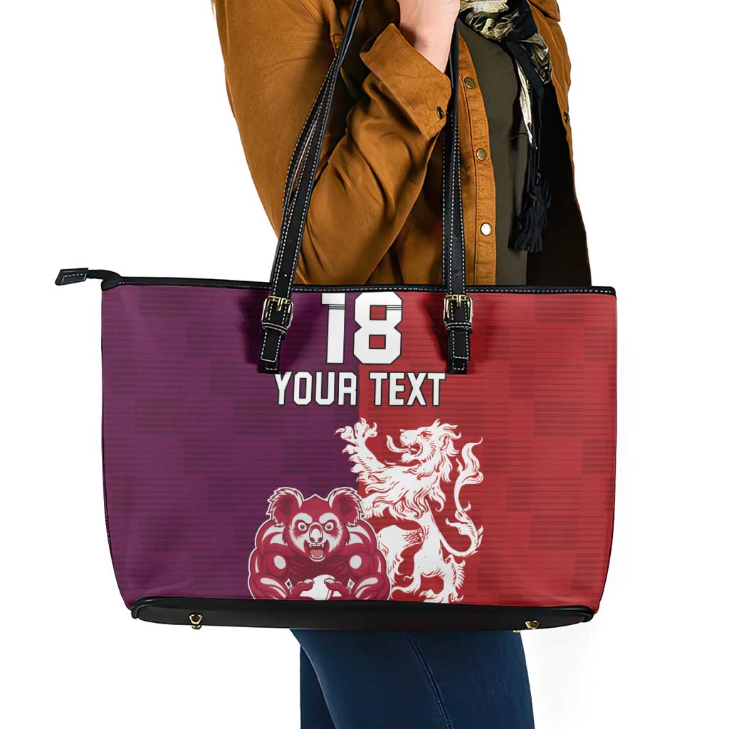Custom British Lions Brumbies Leather Tote Bag Unique Style - Wonder Print Shop
