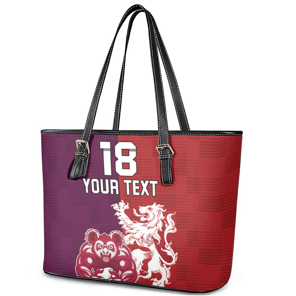 Custom British Lions Brumbies Leather Tote Bag Unique Style - Wonder Print Shop