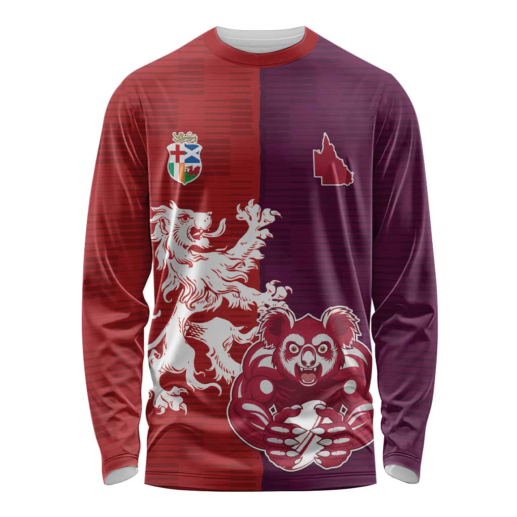 Custom British Lions Brumbies Long Sleeve Shirt Unique Style - Wonder Print Shop