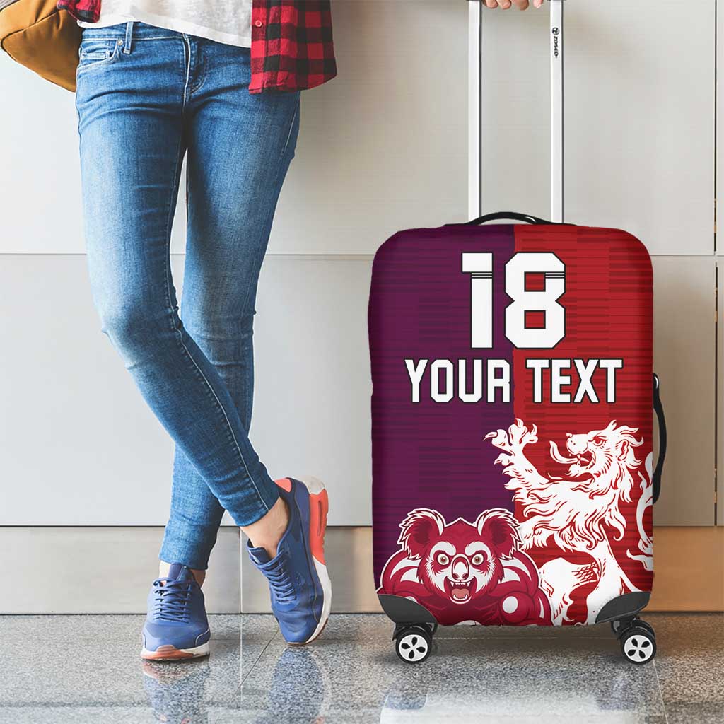 Custom British Lions Brumbies Luggage Cover Unique Style - Wonder Print Shop