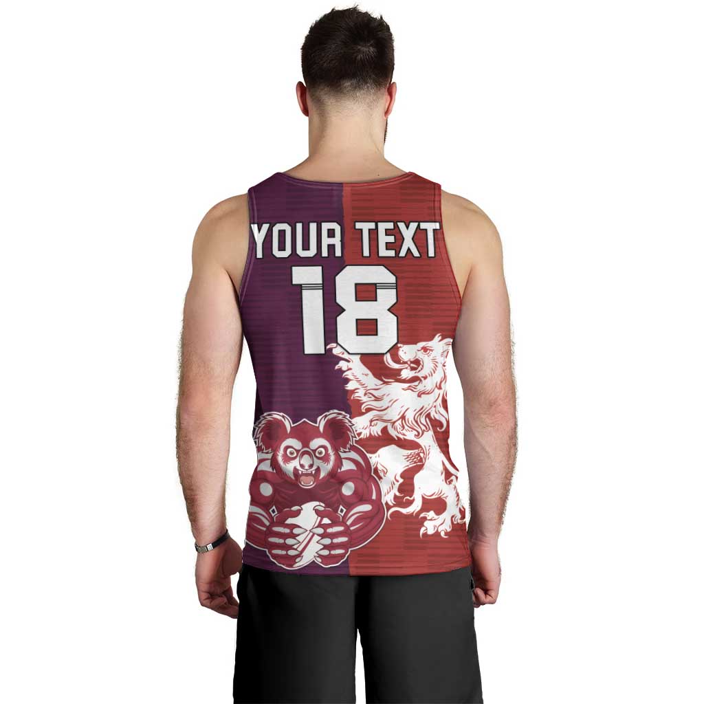 Custom British Lions Brumbies Men Tank Top Unique Style - Wonder Print Shop