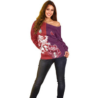 Custom British Lions Brumbies Off Shoulder Sweater Unique Style - Wonder Print Shop