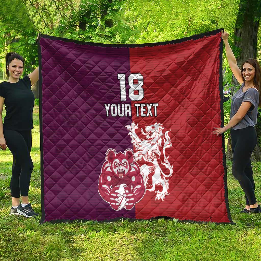 Custom British Lions Brumbies Quilt Unique Style - Wonder Print Shop