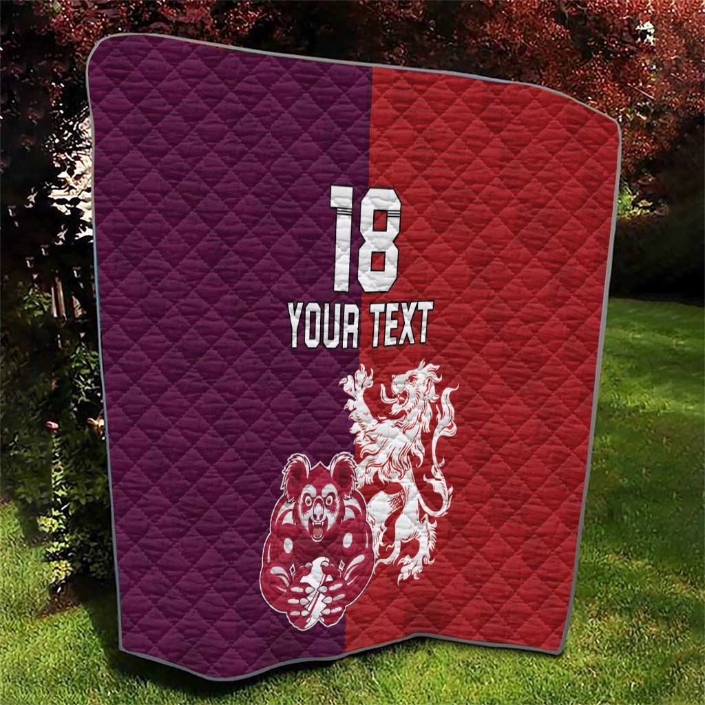 Custom British Lions Brumbies Quilt Unique Style - Wonder Print Shop