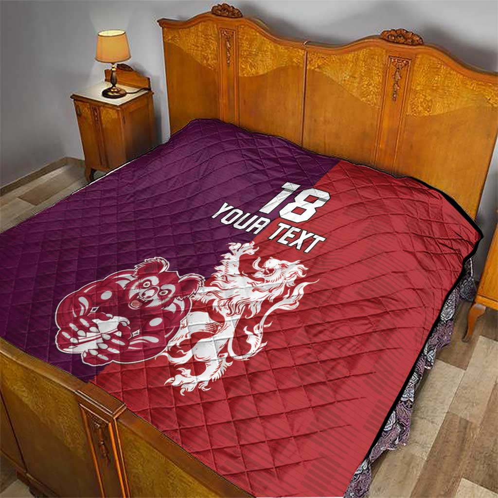 Custom British Lions Brumbies Quilt Unique Style - Wonder Print Shop
