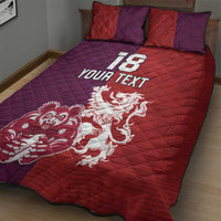Custom British Lions Brumbies Quilt Bed Set Unique Style - Wonder Print Shop