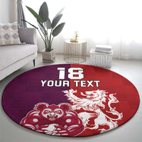 Custom British Lions Brumbies Round Carpet Unique Style - Wonder Print Shop