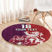 Custom British Lions Brumbies Round Carpet Unique Style - Wonder Print Shop
