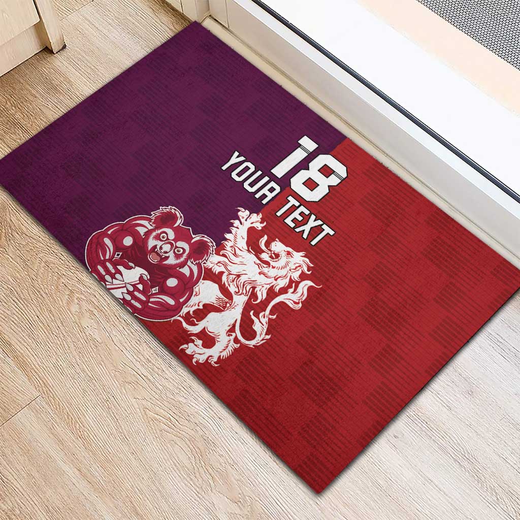 Custom British Lions Brumbies Rubber Doormat Unique Style - Wonder Print Shop