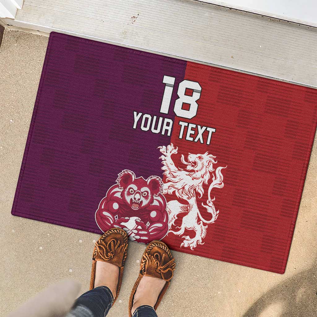 Custom British Lions Brumbies Rubber Doormat Unique Style - Wonder Print Shop
