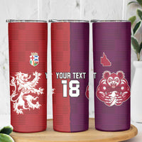 Custom British Lions Brumbies Skinny Tumbler Unique Style - Wonder Print Shop