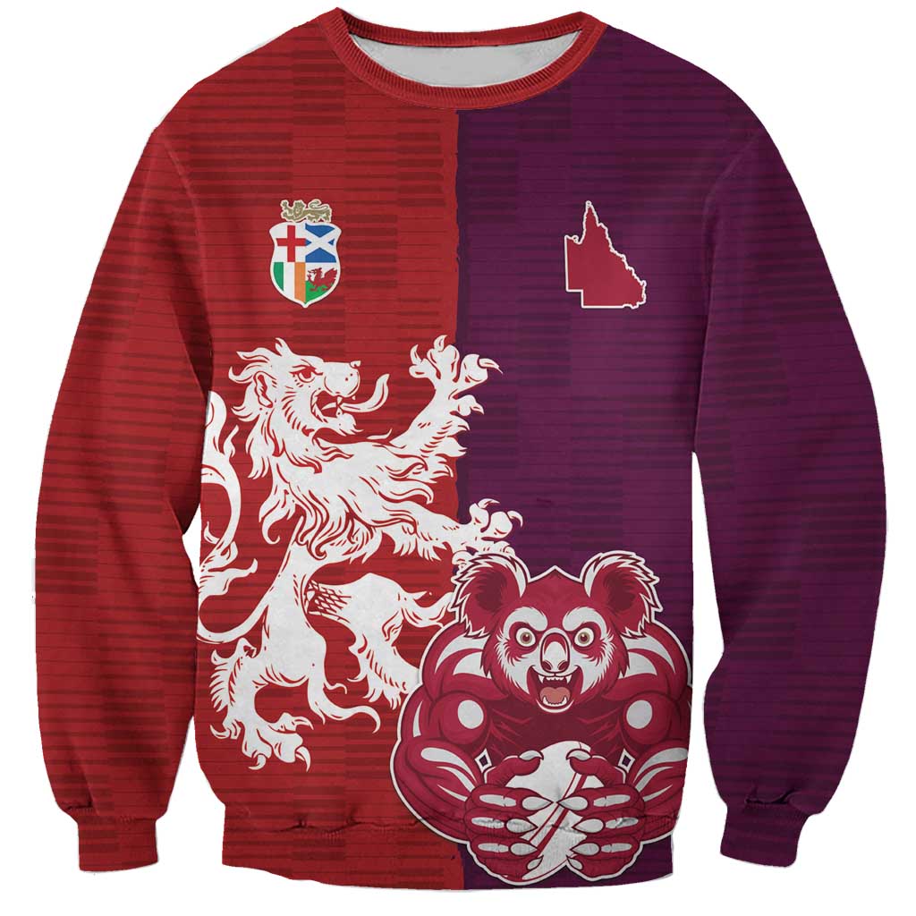 Custom British Lions Brumbies Sweatshirt Unique Style - Wonder Print Shop