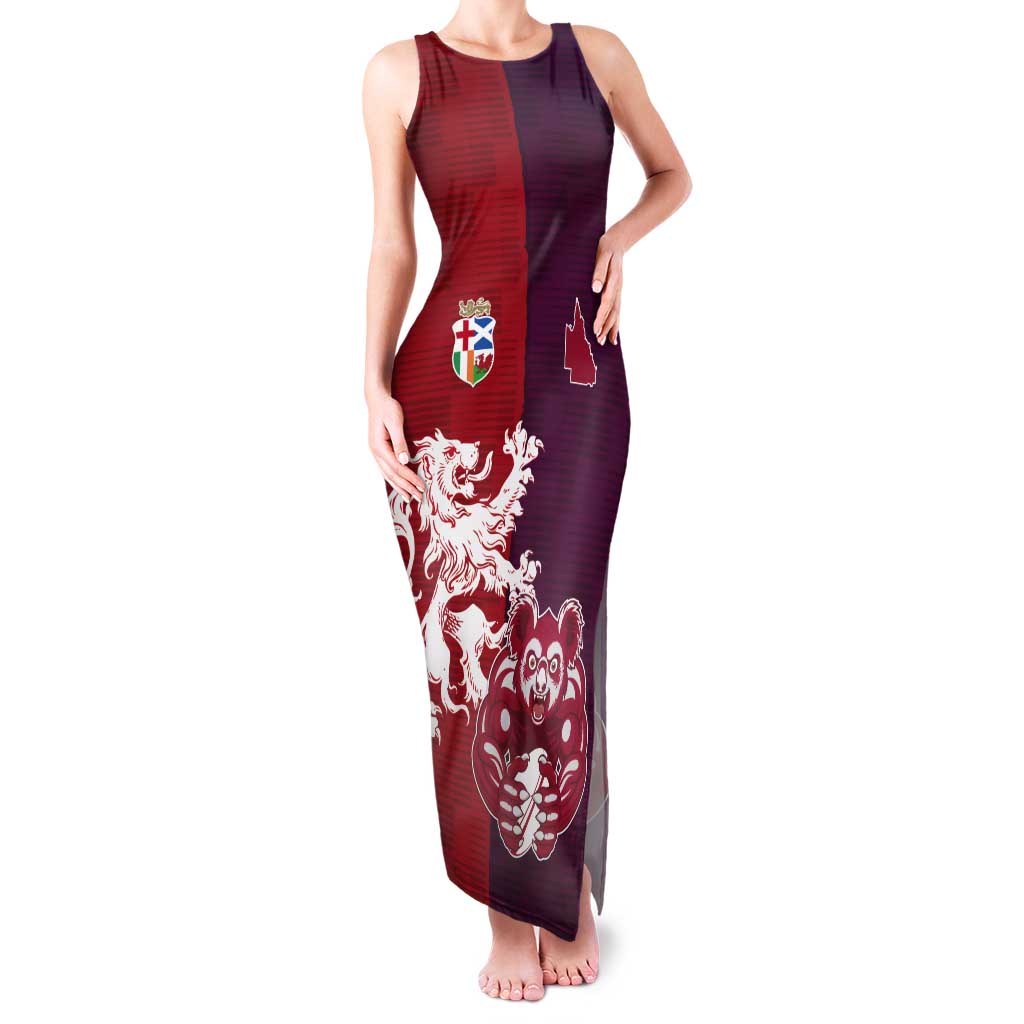 Custom British Lions Brumbies Tank Maxi Dress Unique Style - Wonder Print Shop