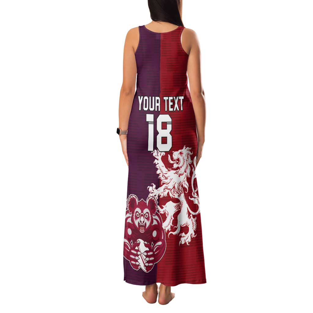 Custom British Lions Brumbies Tank Maxi Dress Unique Style - Wonder Print Shop
