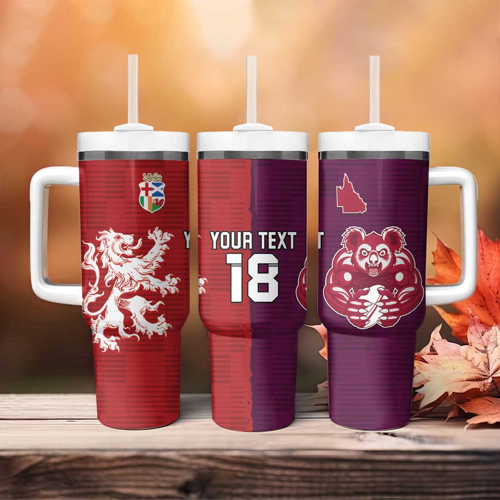 Custom British Lions Brumbies Tumbler With Handle Unique Style - Wonder Print Shop
