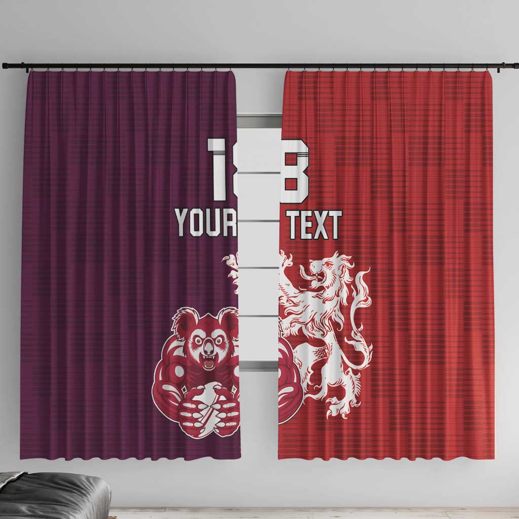 Custom British Lions Brumbies Window Curtain Unique Style - Wonder Print Shop