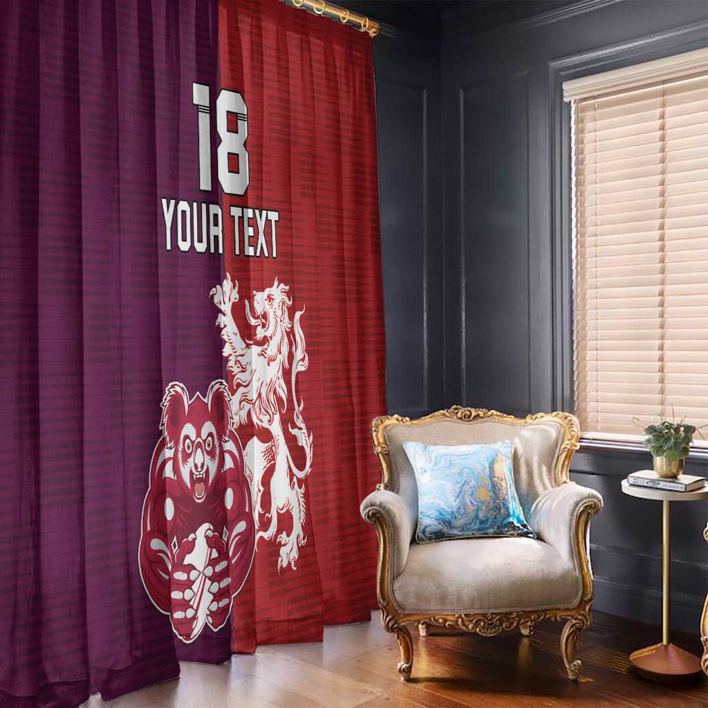 Custom British Lions Brumbies Window Curtain Unique Style - Wonder Print Shop