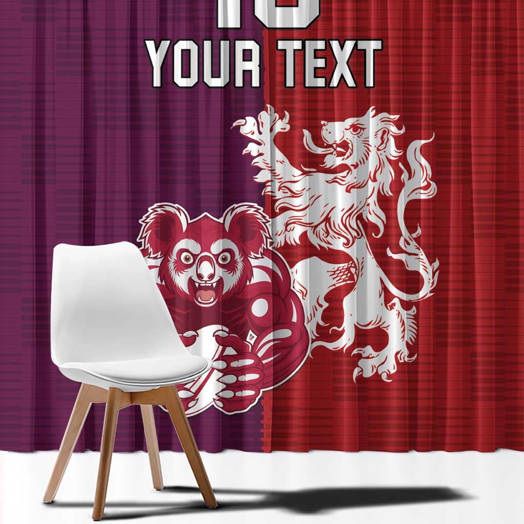 Custom British Lions Brumbies Window Curtain Unique Style - Wonder Print Shop