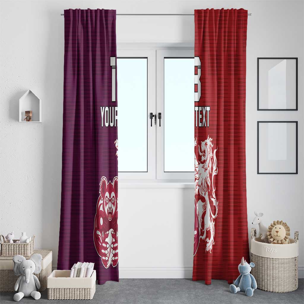 Custom British Lions Brumbies Window Curtain Unique Style - Wonder Print Shop