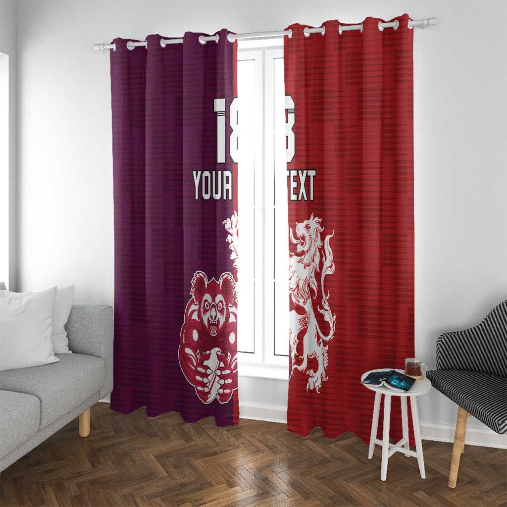 Custom British Lions Brumbies Window Curtain Unique Style - Wonder Print Shop