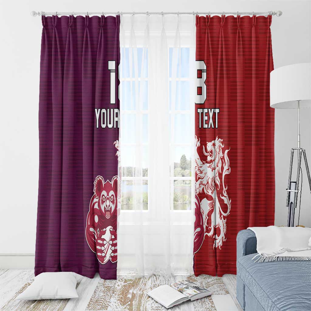 Custom British Lions Brumbies Window Curtain Unique Style - Wonder Print Shop